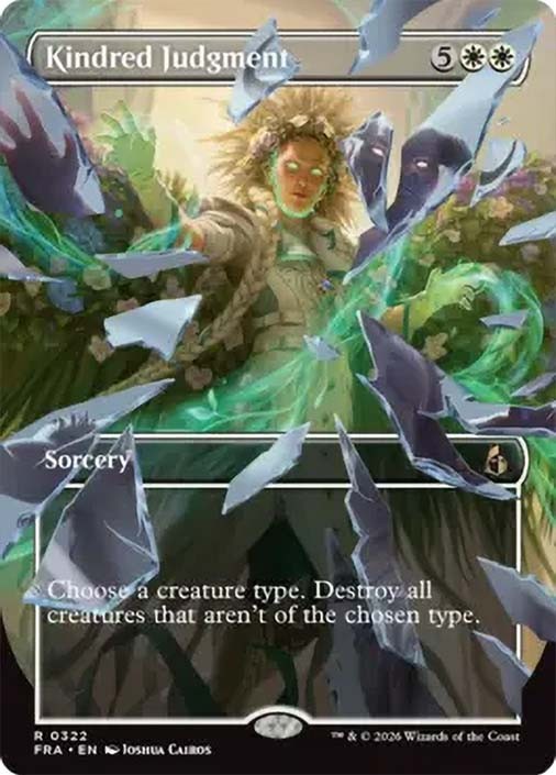 MTG Kindred Judgment Borderless - Reality Fracture #322