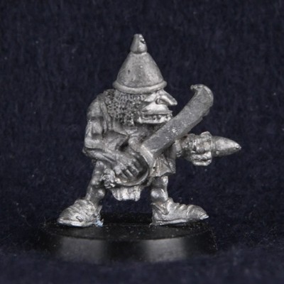 Iron Claw Goblin mit Schwert Bob Olley IC602 Orks & Goblins Citadel Metall 80er L526