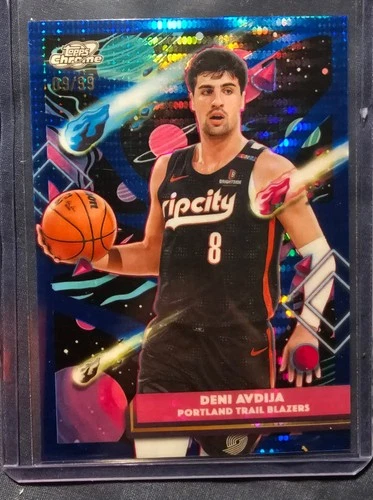 Topps 2025-26 Cosmic Chrome Deni Avdija #71 Blue Moon Refractor /99
