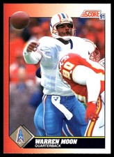 Warren Moon 1991 Score #201 Houston Oilers NFL READ FREE SHIPPING AutographDen