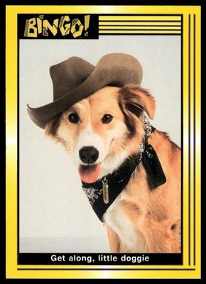 Get Along, Little Doggie Bingo! 1991 Pacific #12 Trading Card Raw