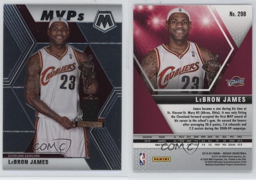 2019-20 Panini Mosaic MVPs LeBron James #298 07lj - Picture 3 of 3