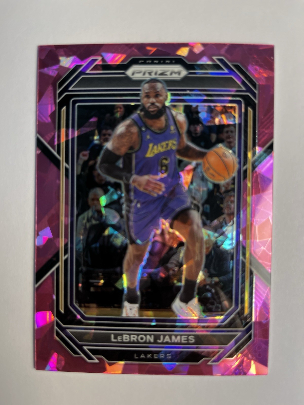 2022-23 Panini Prizm Pink Ice LeBron James #134 Los Angeles Lakers‼️4 NBA🏆MVP