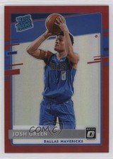 2020-21 Panini Donruss Optic Rated Rookie Red Prizm 39/99 Josh Green #168 06fh