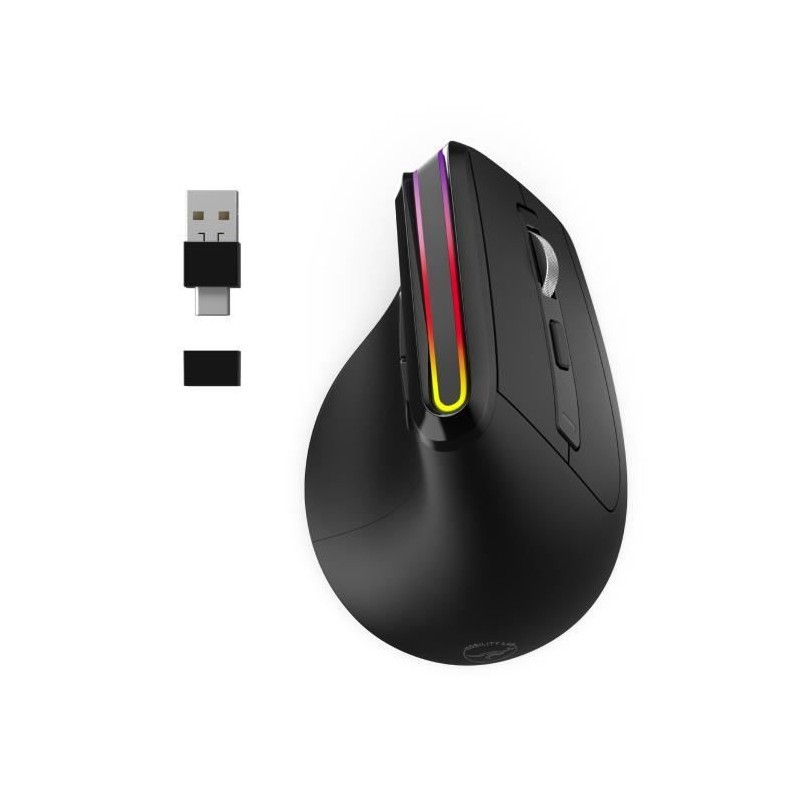 Souris ergonomique sans fil PC portable Mobility Lab ML314259 noire 1600 DPI optique