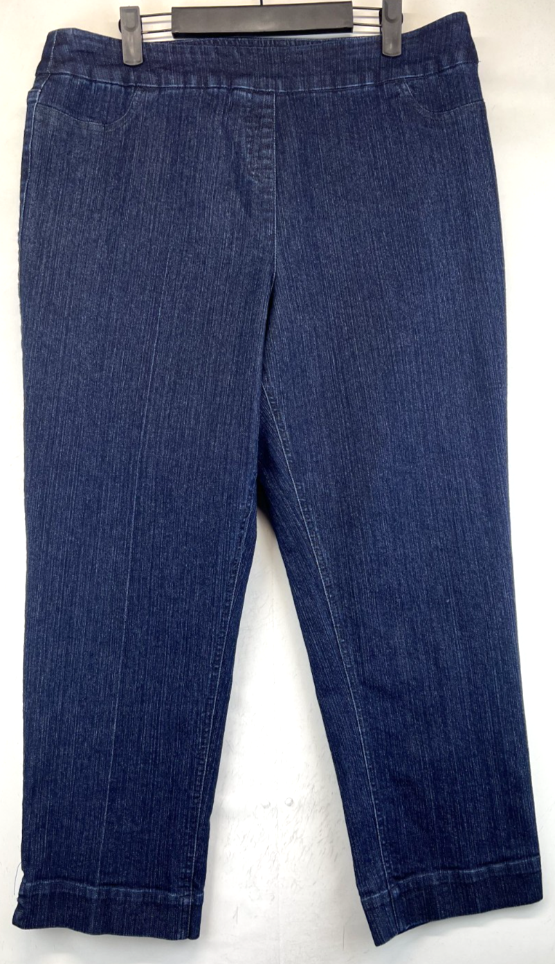 Soft Surroundings Jeans - Womens Size Large - Blue - Pull On (4902)
