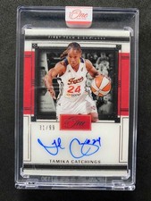 2025 Panini WNBA One and One Tamika Catchings Auto 31/99 #FTS-TC Fever