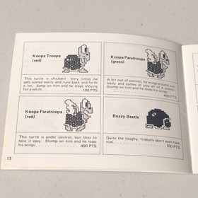 Nintendo Super Mario Bros./Duck Hunt NES Cartridge Manual NTSC-U/C - Untested