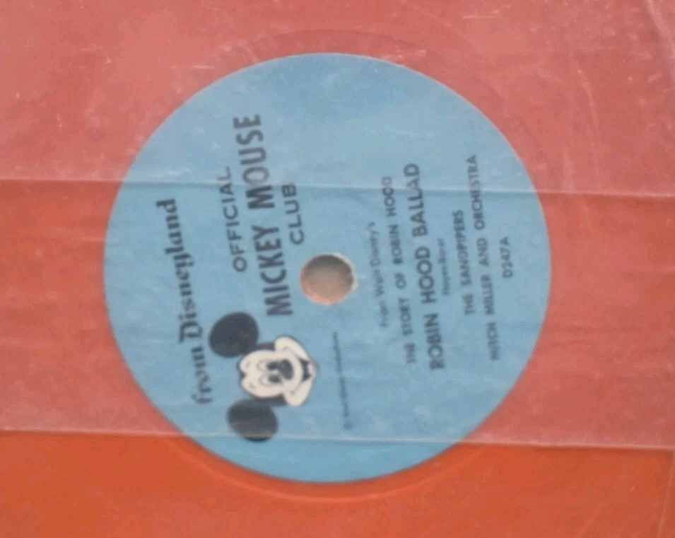 VINTAGE 1960's DISNEYLAND RECORDS RECORD - THE STORY of ROBIN HOOD Foto 3 de 3