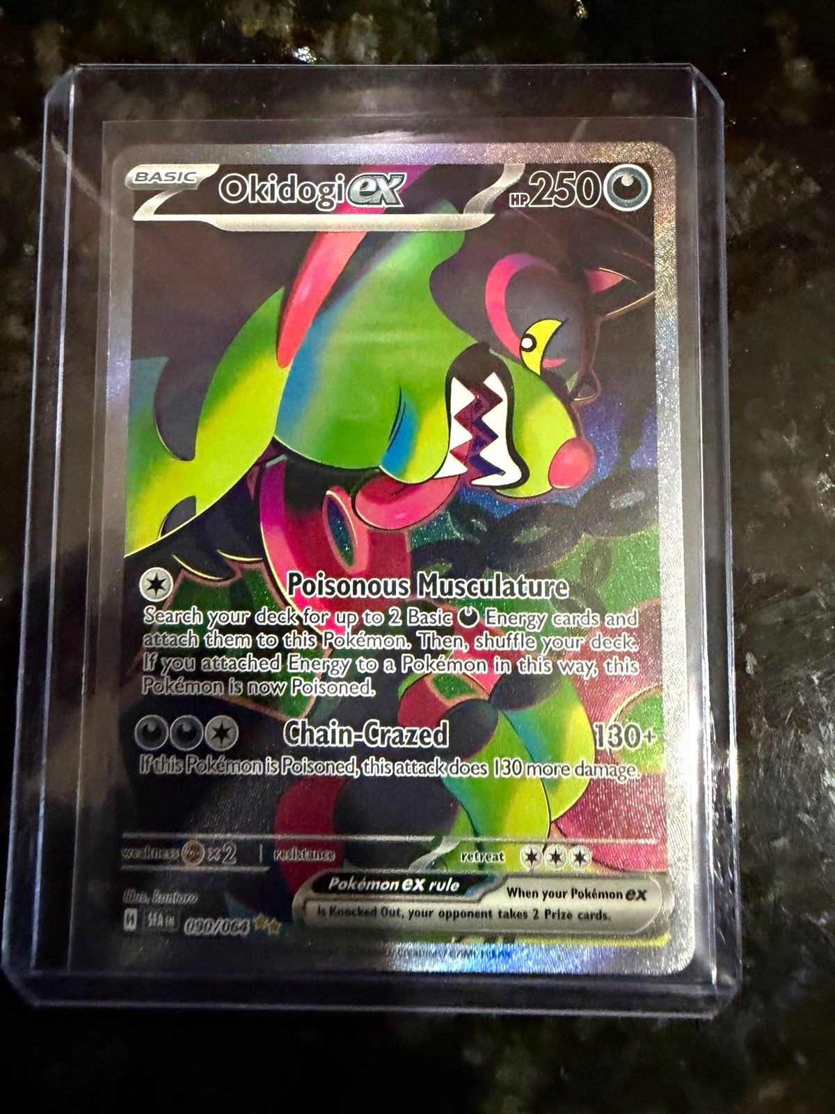 Pokemon TCG Okidogi ex 090/064 Sv: Shrouded Fable Double Rare Full Art Holo