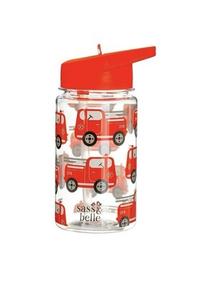 Drink Up Feuerwehr Kinder Trinkflasche Sass & Belle Neu Etikett