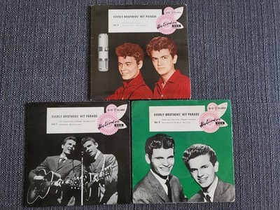 3x Everly Brothers EP - deutsche Heliodor EPs - Top Open - Hitparade 1-3