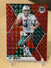2020 Panini Mosaic Football Dan Marino FUSION RED /80 #123 - Miami Dolphins