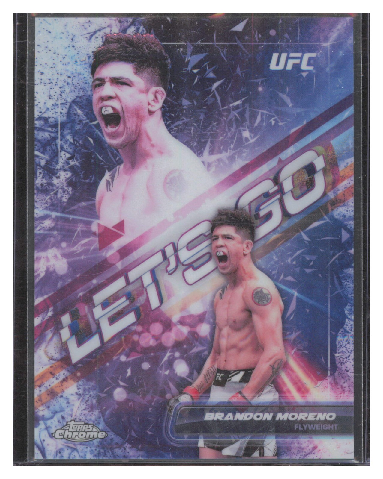 2024 Topps Chrome UFC Brandon Moreno Let's Go #LGO-7 Case Hit