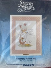 Paragon Needlecraft Kit Precious Moments Stitchery Picture Make a Joyful Noise