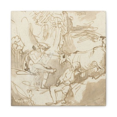 Gerbrand van den Eeckhout - Mercurius, Argus en Io - 1650 - Canvas Wall Art