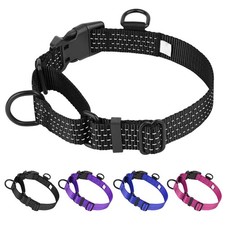 Martingale Dog Collar, No-Pull Training Collar M, Black L 15.3"-23.6" 