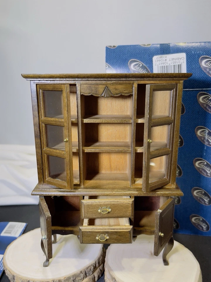 🪞Vintage Classics by Handley 1:12 Dollhouse Mini China Cabinet Model #10441 - Image 3 of 4