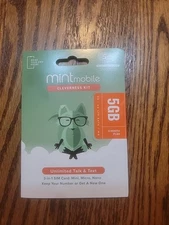 3 Months Mint Mobile Prepaid SIM Card with 5GB DATA, Talk, Text Phone Service
