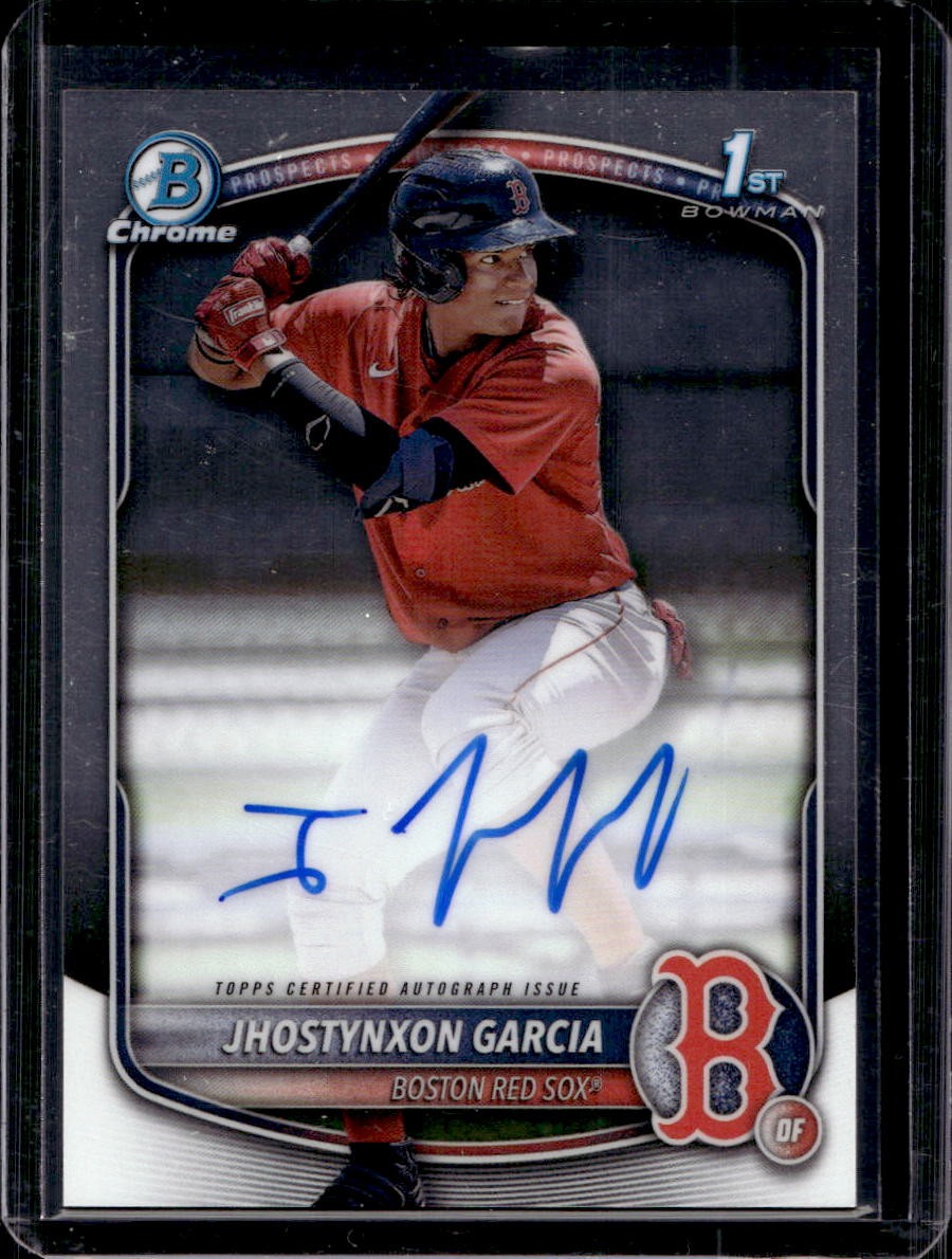 Jhostynxon Garcia 2025 Bowman Chrome #CPA-JGA 1st Prospect Auto