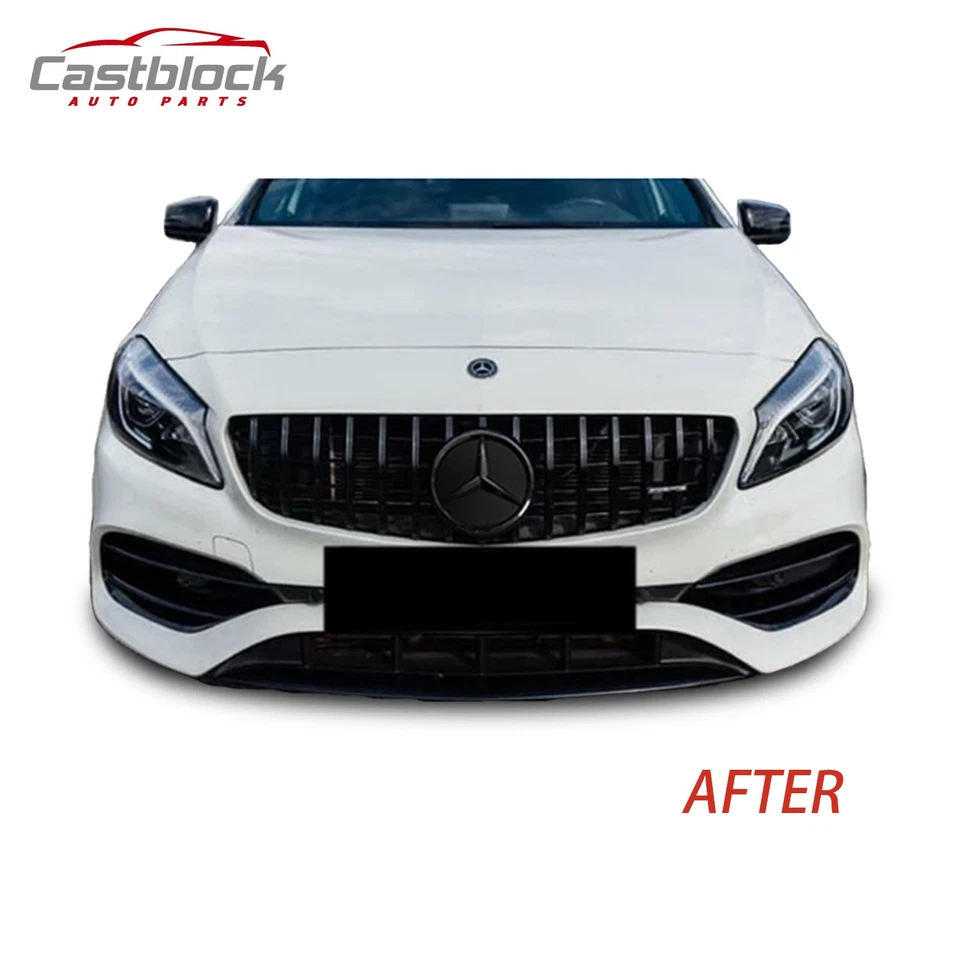 For 2013-2019 Mercedes Benz CLA 250 W117 Facelift CLA 45 Front Bumper Body Kit - Image 4 of 4