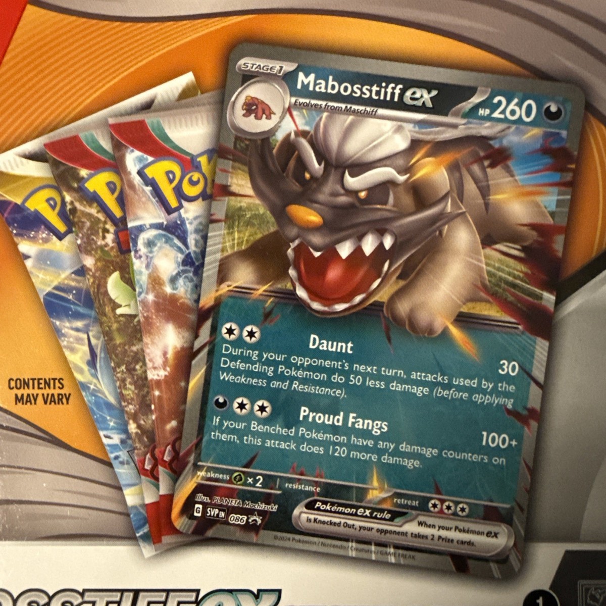 Pokémon TCG: Vetrina Mabosstiff Ex – Carta Promo + 3 Buste - 3