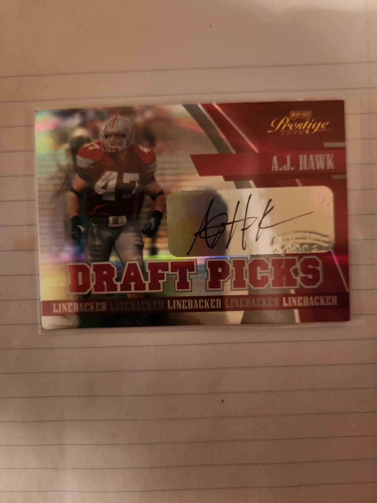 AJ Hawk Playoff Prestige Draft Picks #DP12 Draft Picks