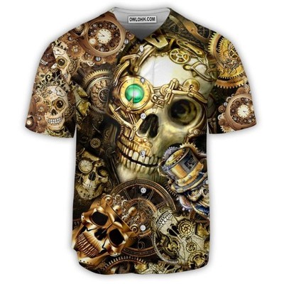 Skull Amazing Steampunk Baseball Jersey