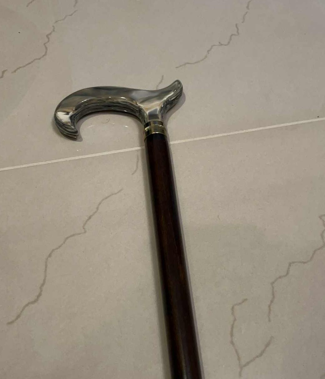 IMPORTED Decorative Solid Rosewood Walking Stick … - image 1