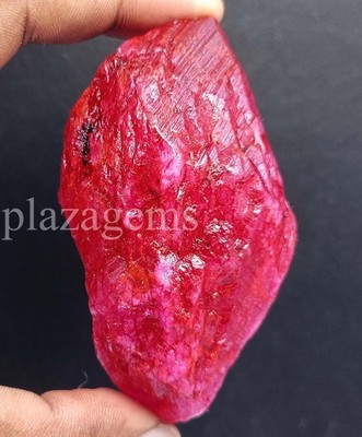 Massive 736 Ct Dyed Red Ruby Rough | Certified Earth Mined Loose Gem 5ARP