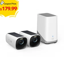 eufy eufyCam 3 Security Camera System 4K Outdoor Wireless Camera w/ Solar Panel