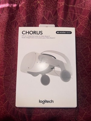 Chorus Logitech VR Off-Ear Integrated Audio for Meta Quest 2  White New Open Box