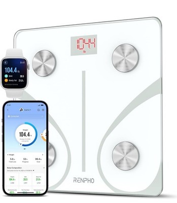 RENPHO Waage für Körpergewicht, digitale Personenwaage mit hoher Präzision NEU