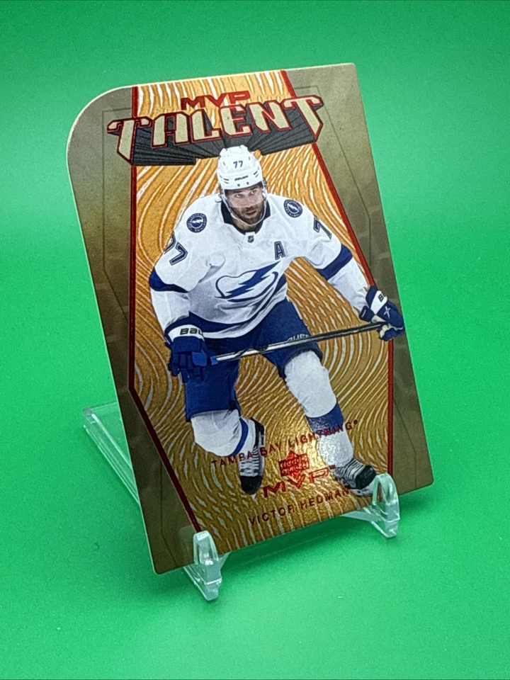 Victor Hedman 2023-24 Upper Deck MVP Talent Gold Die Cut MT-13 Serial #215 /250 - Image 4 of 4