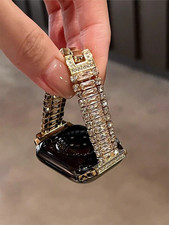 Luxury Bling Metal Band for Apple Watch 11 10 Ultra SE Women 49 46 45 42 41mm