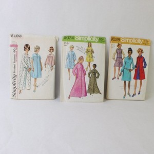 Lot of 3 Vintage Simplicity Sewing Patterns 5193 9074 9028 Sizes 10 14