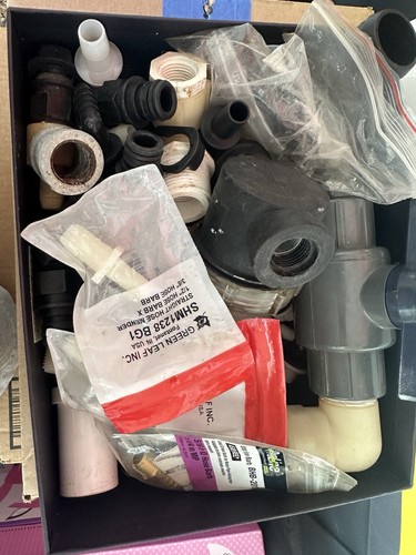 Mixed Lot Of Plastic Fittings for Plumbing Mix Variety