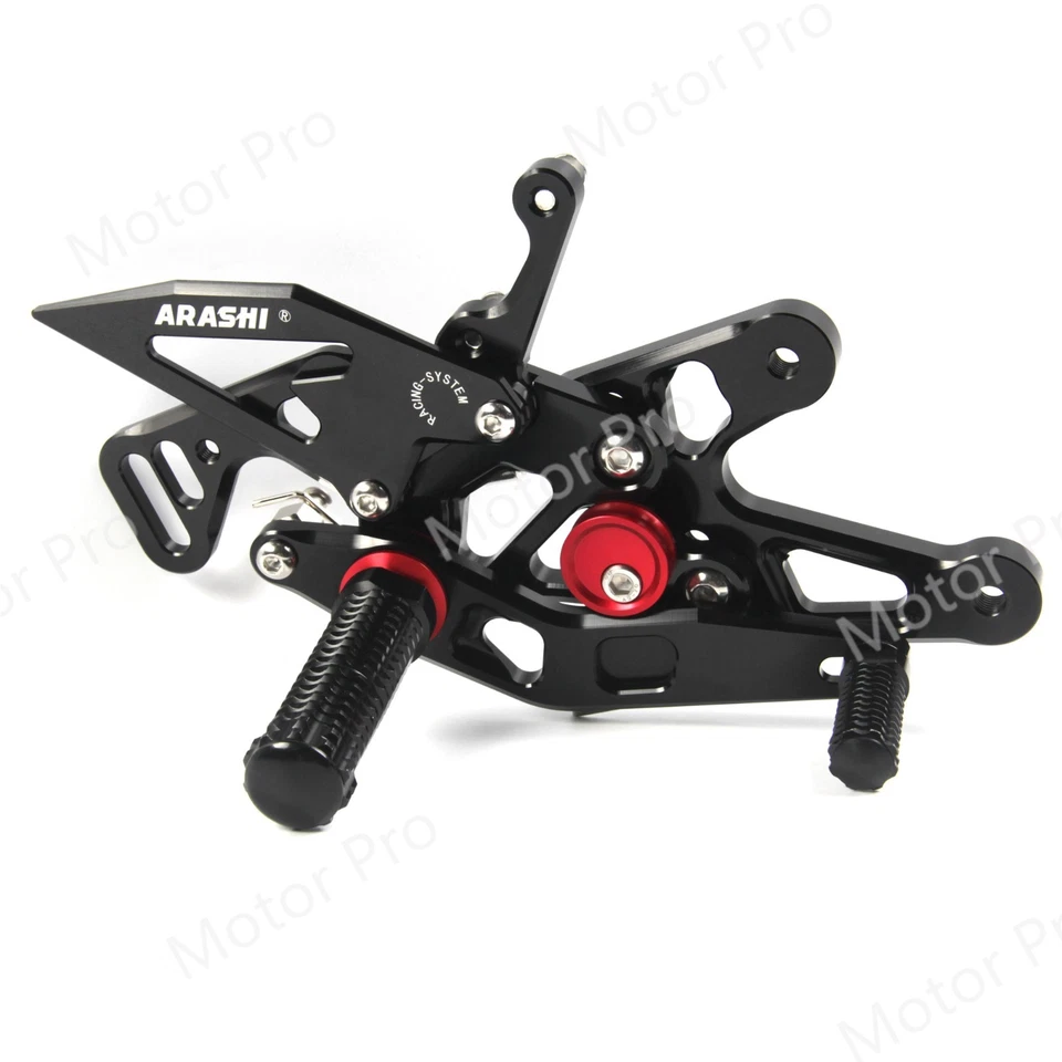 Juego de estriberas traseras Arashi para BMW S1000RR HP4 2015-2018 S1000R 2017-2020 Foto 3 de 4