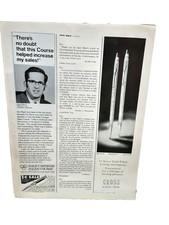 1973 Vintage Cross Pens Ad – 12K Gold Set Dale Carnegie Sales Course Print