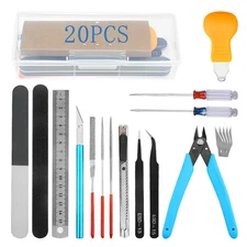 20 PCS Gundam Model Tools Kit Hobby Building Tools Set for Cars, Airplanes, B...