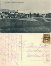 Postcard Wildsteig City View 1923