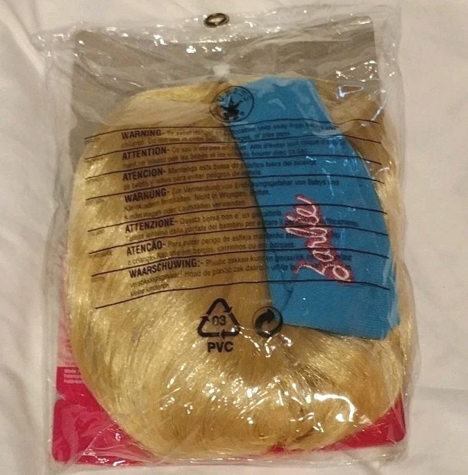 Barbie Exercise Barbie Sport Blond Adult Wig Costume And Headband - Image 2 of 3