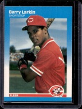 1987 Fleer Barry Larkin RC Rookie #204 Reds