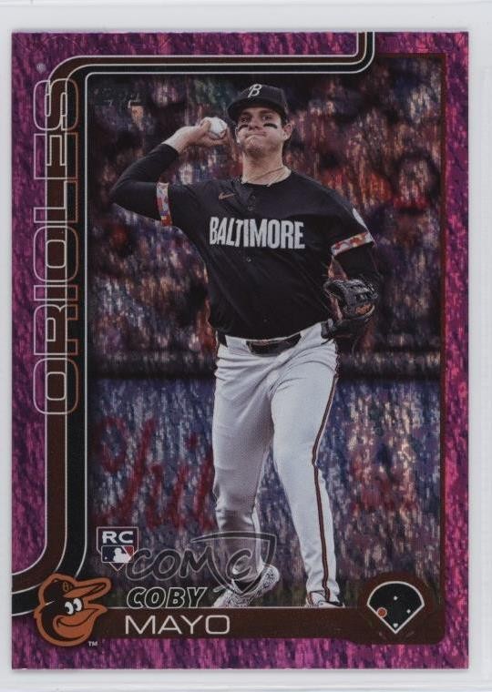 2025 Topps Series 1 Pink Holo Foil Coby Mayo #20 18bz