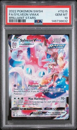 PSA 10 GEM MINT Sylveon VMAX TG15/TG30 Brilliant Stars Trainer Gallery Holo