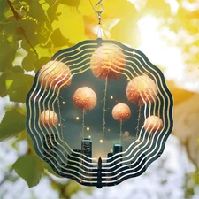 Whimsical Metal Hanging Wind Spinners & Chimes - Dreamlike Design 