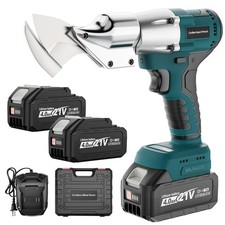 Cordless Sheet Metal Cutter, Metal Cutting Shears with 2×4.0Ah Battery, 360° ...