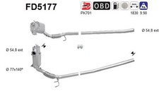 PARTIKELFILTER FÜR SKODA OCTAVIA II COMBI (1Z5), SKODA YETI (5L) - AS FD5177
