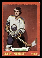 1973-74 Topps #70 Gilbert Perreault (HOF) - Buffalo Sabres (Low Grade)