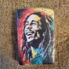 BOB MARLEY  Stainless WINDPROOF LIGHTER Reggae Pic NEW W/TAG